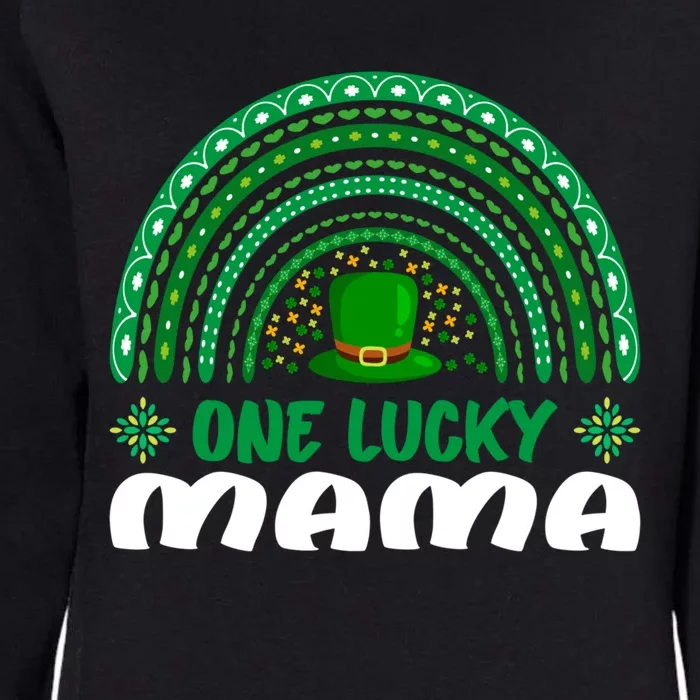 One Lucky Mama Gift St Patrick's Day Funny For Mama Gift Womens California Wash Sweatshirt