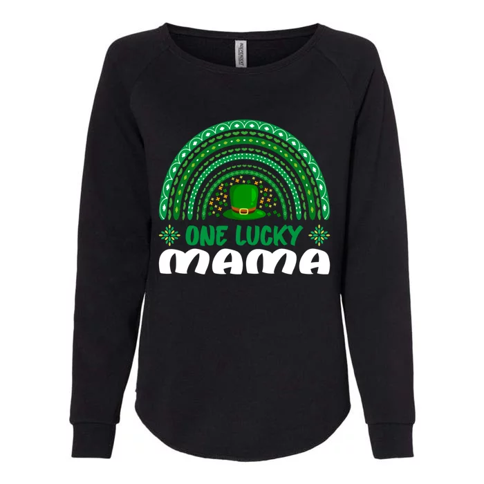 One Lucky Mama Gift St Patrick's Day Funny For Mama Gift Womens California Wash Sweatshirt