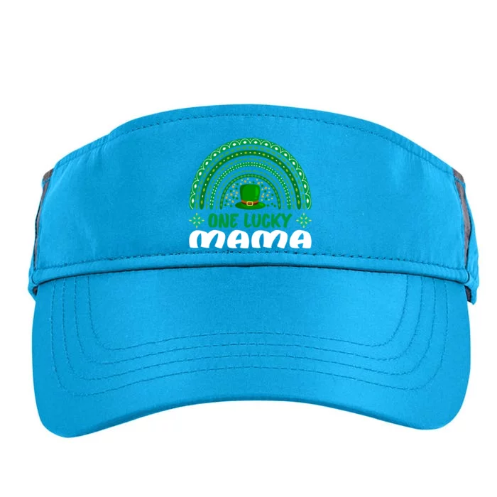 One Lucky Mama Gift St Patrick's Day Funny For Mama Gift Adult Drive Performance Visor