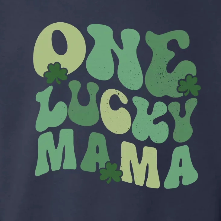 One Lucky Mama St Patricks Day Mom Mother Groovy Toddler Hoodie