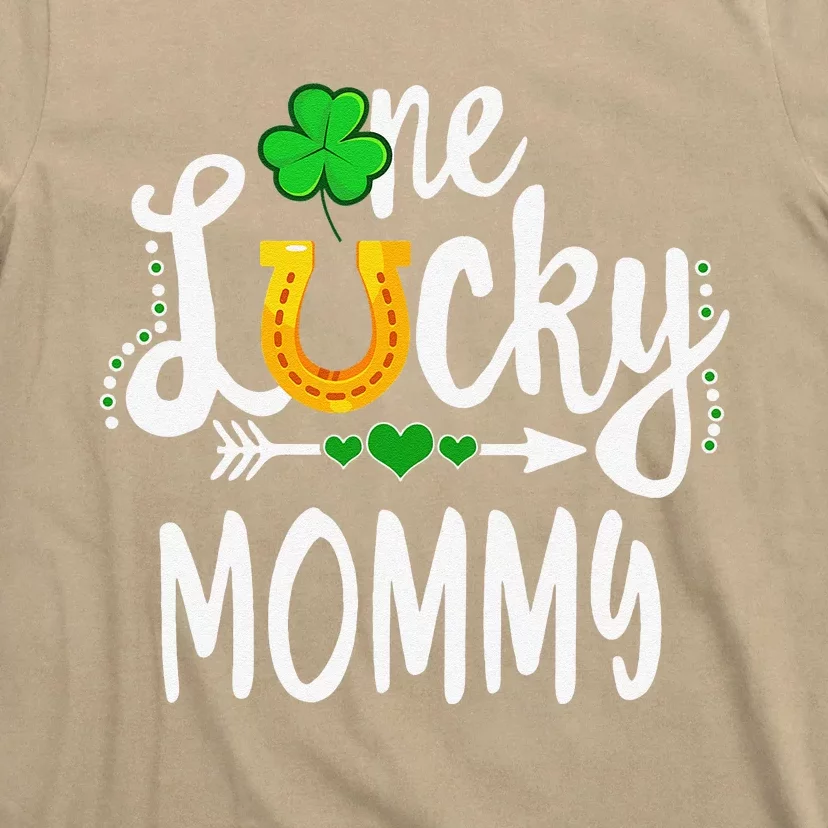 One Lucky Mommy St Patricks Day Matching Mom T-Shirt