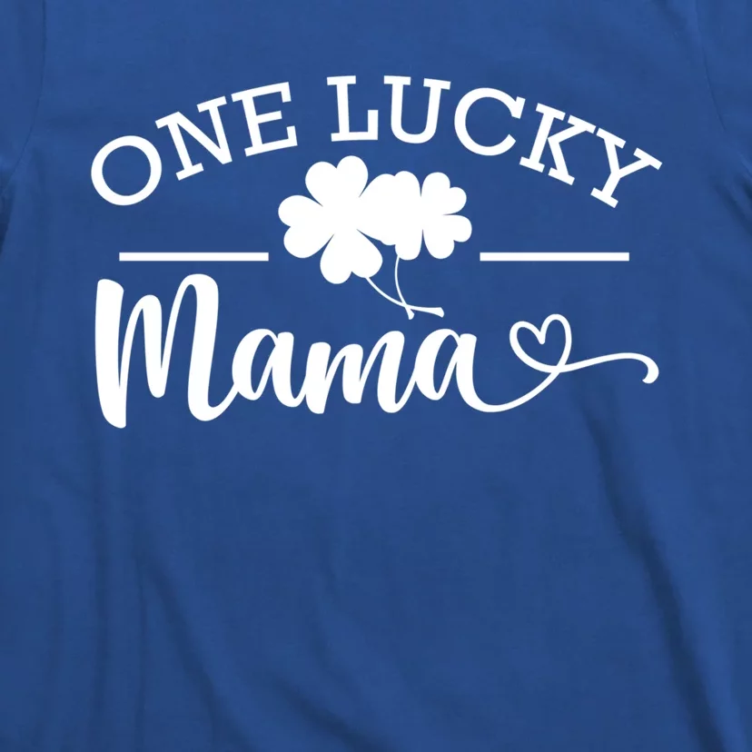 One Lucky Mama St Patrick's Day Shamrock Family Pajama Meaningful Gift T-Shirt