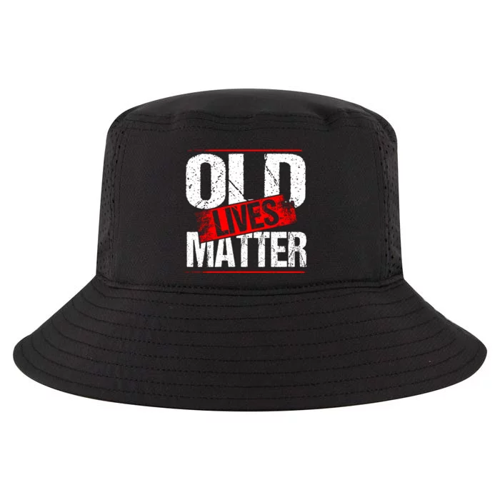 Old Lives Matter Distressed Cool Comfort Performance Bucket Hat