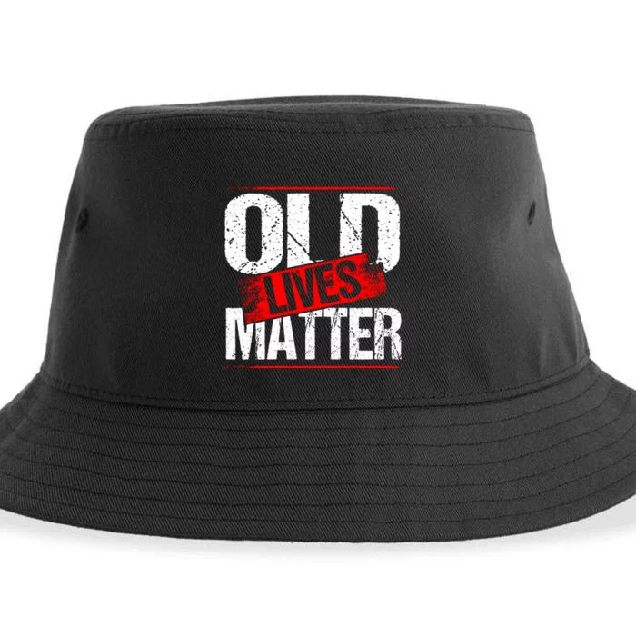 Old Lives Matter Distressed Sustainable Bucket Hat