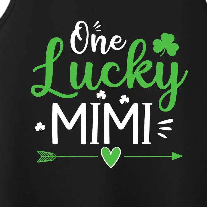 One Lucky Mimi St Patricks Day Funny Gift Wo Performance Tank