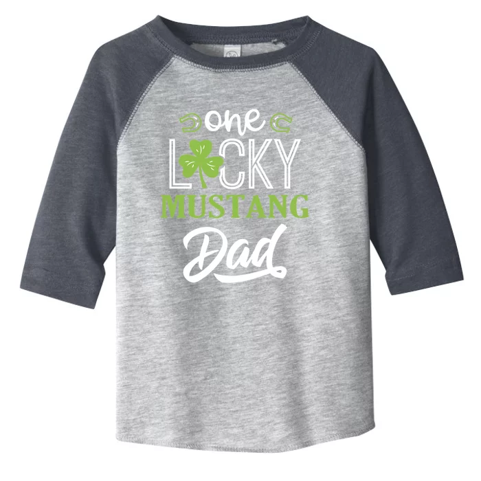 One Lucky Mustang Horse Dad Irish Horseback Riding Gift Toddler Fine Jersey T-Shirt