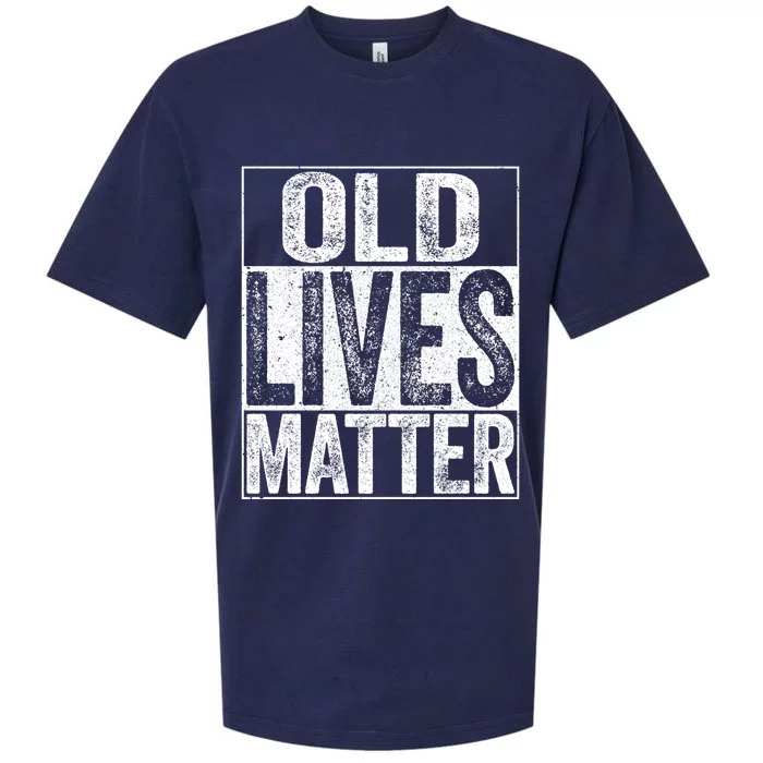 Old Lives Matter Gift Elderly Senior Gift Sueded Cloud Jersey T-Shirt