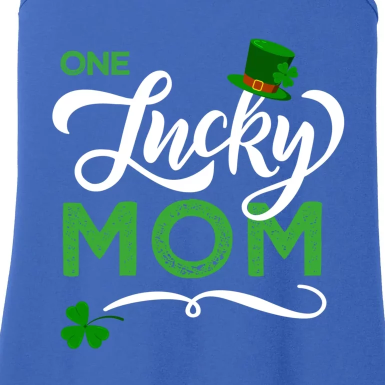 One Lucky Mom St Patrick's Day Mom Cool Gift Ladies Essential Tank