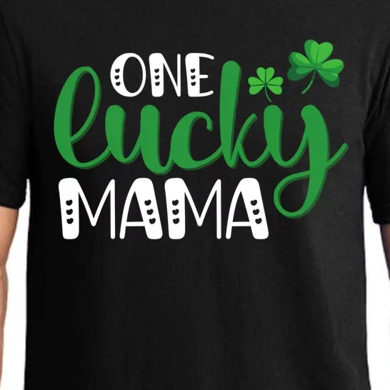 One Lucky Mama Saint Patricks Day St Pattys Funny Mom Great Gift Pajama Set