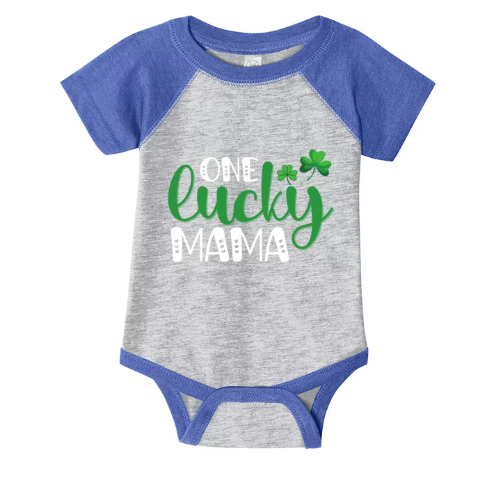 One Lucky Mama Saint Patricks Day St Pattys Funny Mom Great Gift Infant Baby Jersey Bodysuit