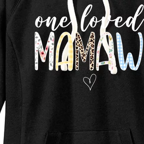 One Loved Mamaw Mothers Day Cute Women's Fleece Hoodie