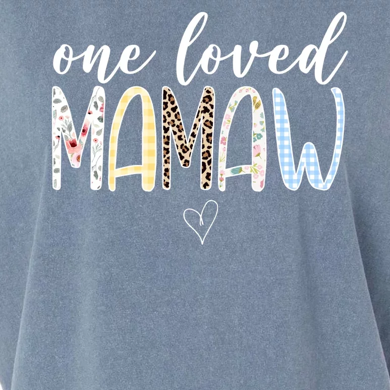 One Loved Mamaw Mothers Day Cute Garment-Dyed Women's Muscle Tee