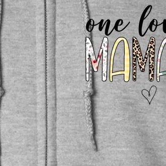 One Loved Mamaw Mothers Day Cute Full Zip Hoodie