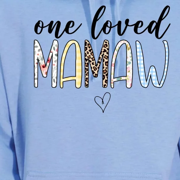 One Loved Mamaw Mothers Day Cute Unisex Surf Hoodie