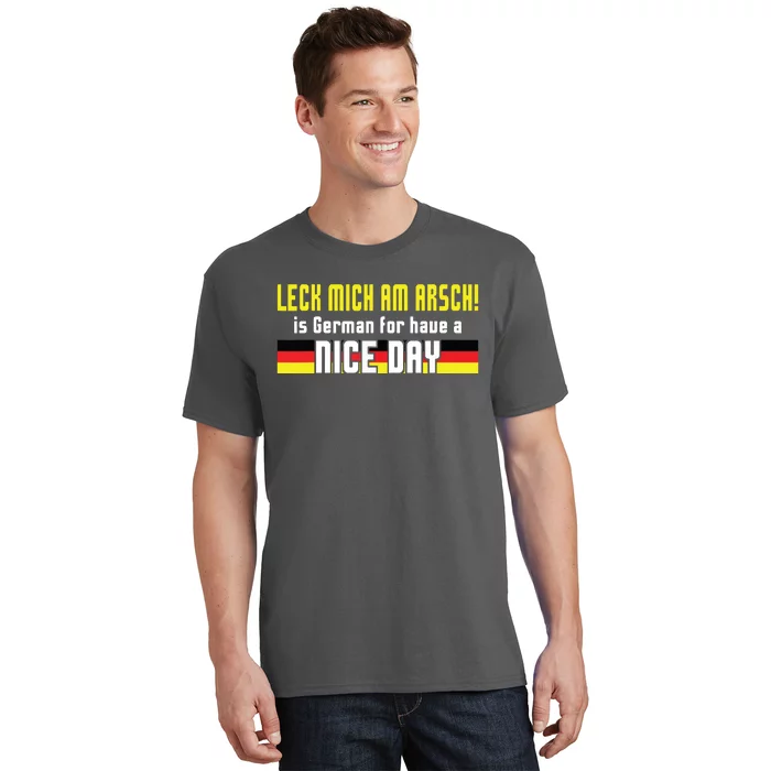 Oktoberfest Leck Mich Am Arsch Funny German Joke German T-Shirt