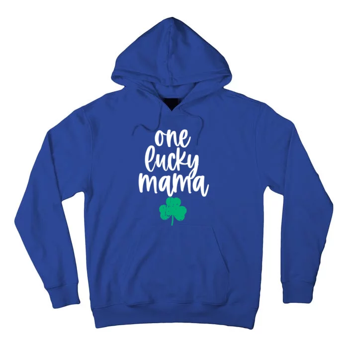 One Lucky Mama Shamrock Saint Patricks Day Mom Mommy Momma Meaningful Gift Tall Hoodie