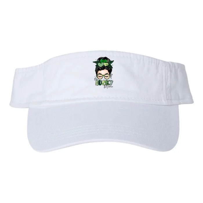 One Lucky Mama St Patricks Day Valucap Bio-Washed Visor