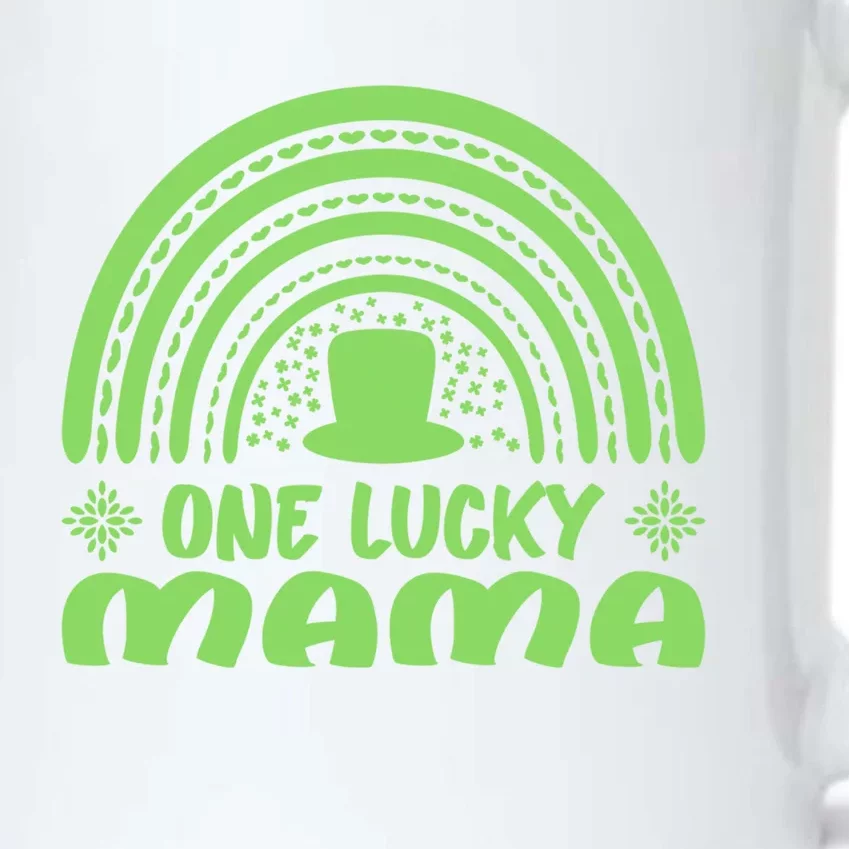 One Lucky Mama Gift St Patrick's Day Funny For Mama Gift Black Color Changing Mug