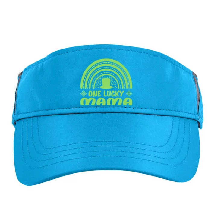 One Lucky Mama Gift St Patrick's Day Funny For Mama Gift Adult Drive Performance Visor