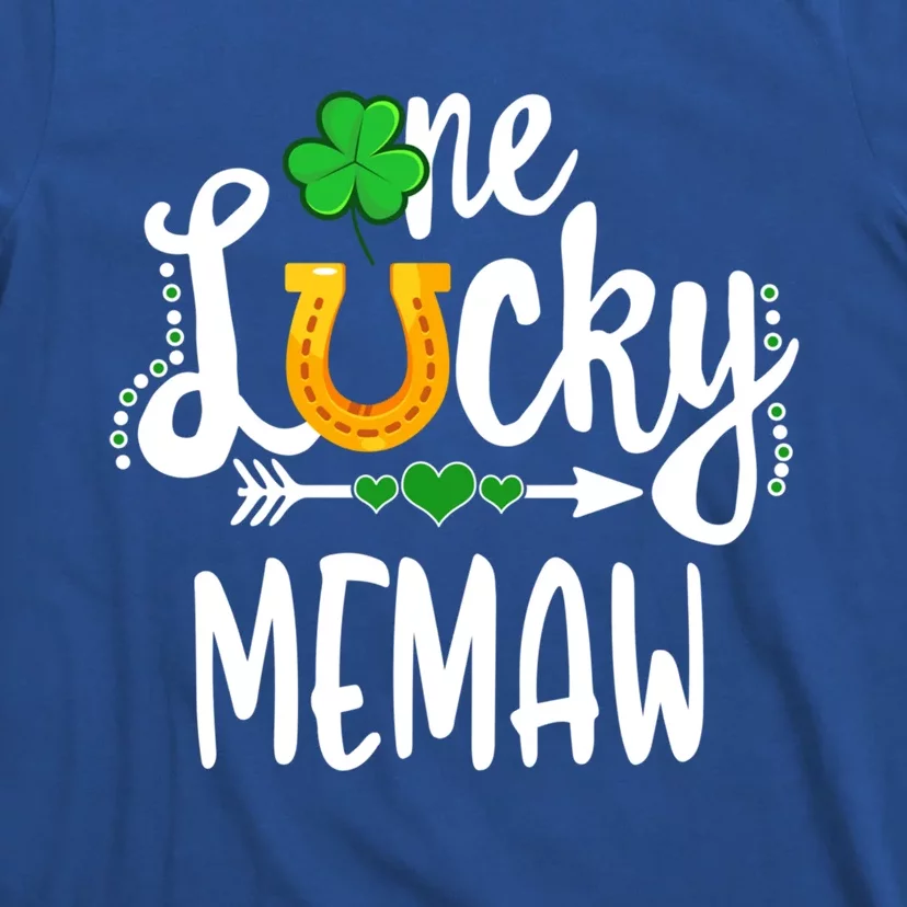 One Lucky Memaw St Patricks Day Matching Mom Grandma Gift T-Shirt