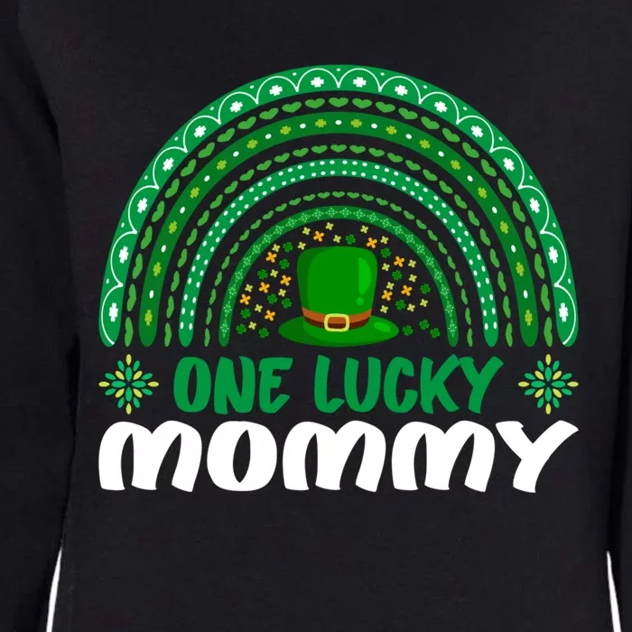 One Lucky Mommy Funny Gift St Patrick's Day Funny For Mommy Meaningful Gift Womens California Wash Sweatshirt