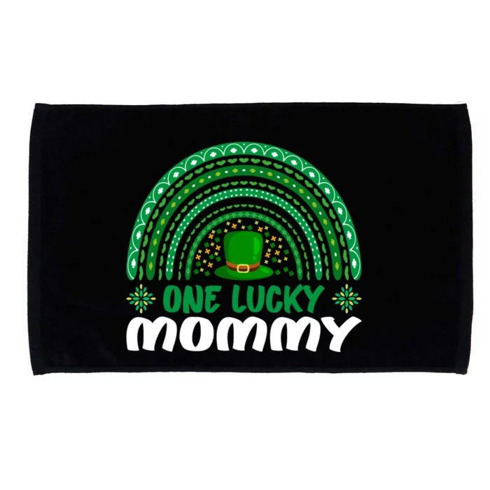 One Lucky Mommy Gift St Patrick's Day Funny For Mommy Gift Microfiber Hand Towel