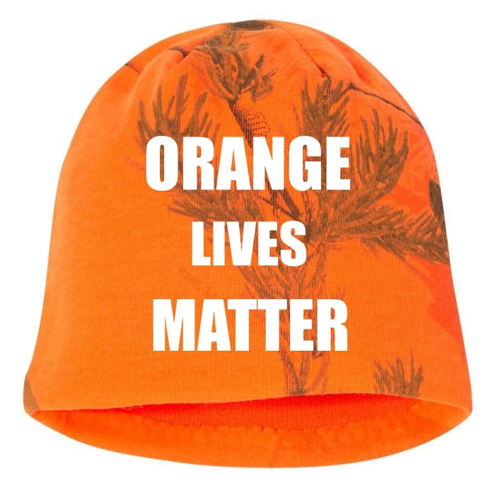 Orange Lives Matter Kati - Camo Knit Beanie