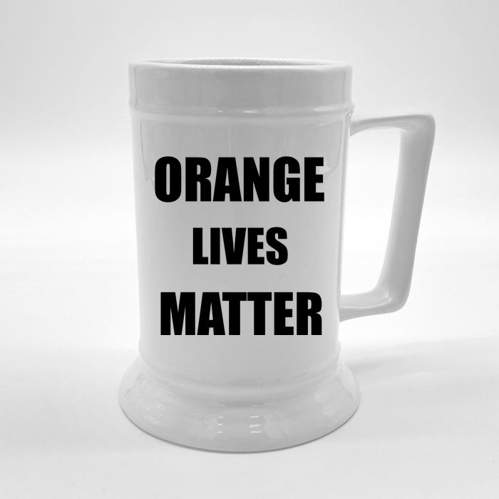 Orange Lives Matter Front & Back Beer Stein