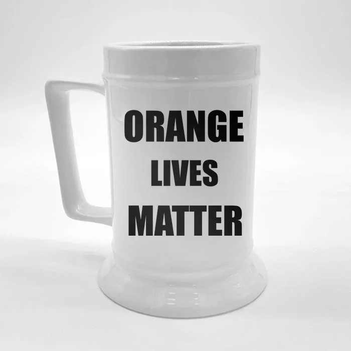 Orange Lives Matter Front & Back Beer Stein