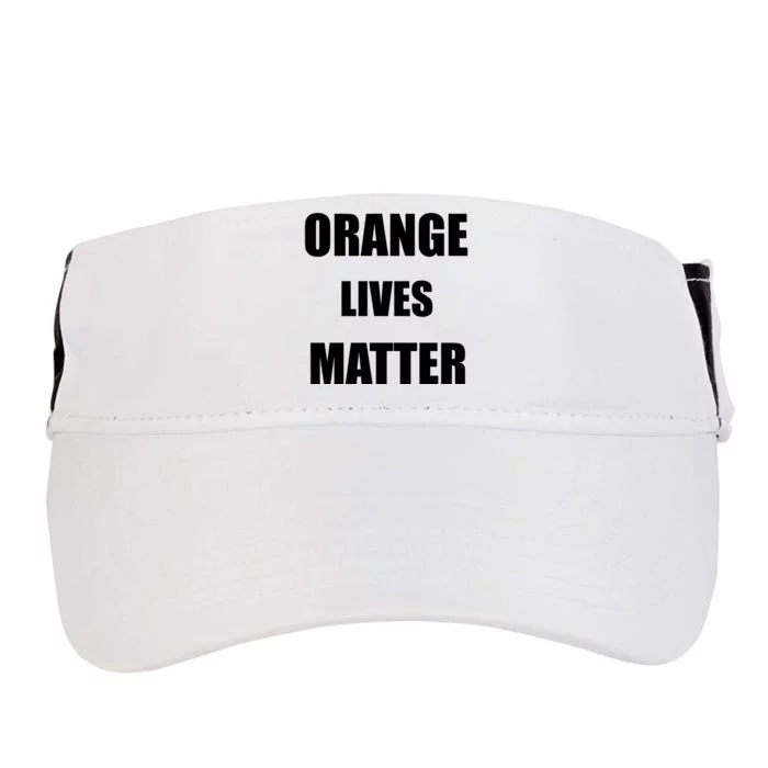 Orange Lives Matter Adult Drive Performance Visor