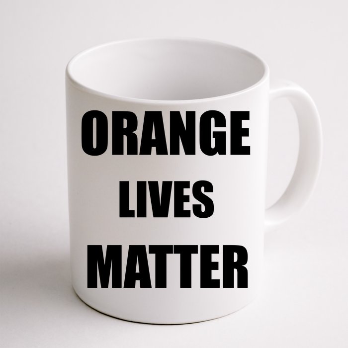 Orange Lives Matter Front & Back Coffee Mug