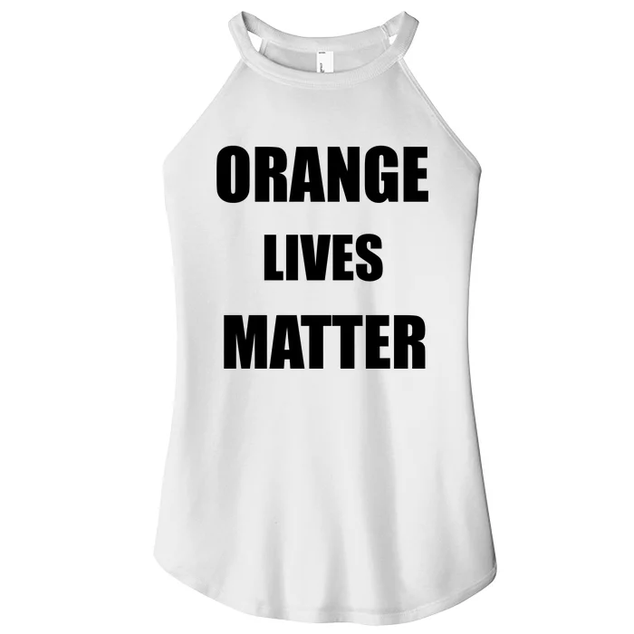 Orange Lives Matter Women’s Perfect Tri Rocker Tank