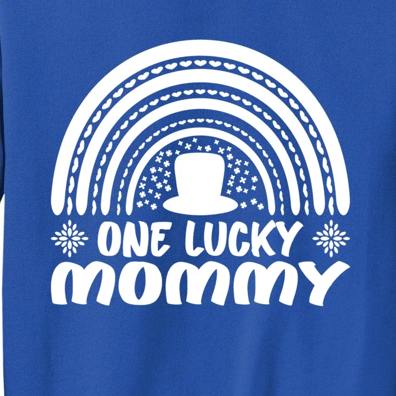 One Lucky Mommy Meaningful Gift St Patrick's Day Funny For Mommy Cool Gift Tall Sweatshirt