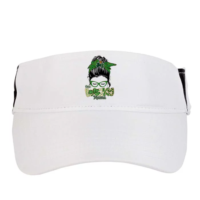 One Lucky Mama St Patrick's Day Gift For Mother Mom Lover Trending Gift Idea Adult Drive Performance Visor