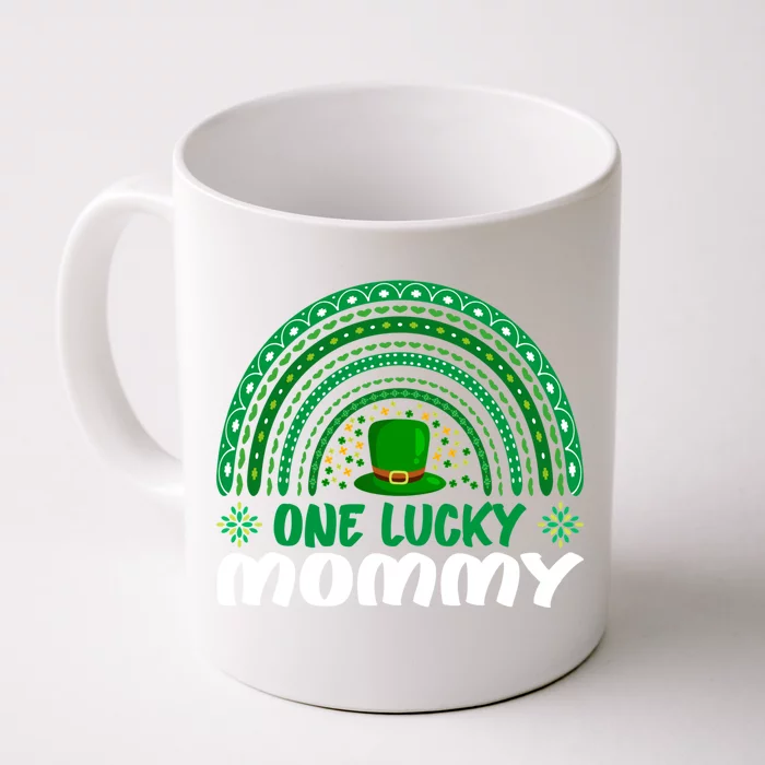 One Lucky Mommy Cool Gift St Patrick's Day Funny For Mommy Gift Front & Back Coffee Mug