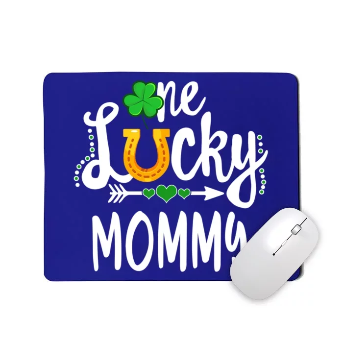 One Lucky Mommy St Patricks Day Matching Mom Great Gift Mousepad