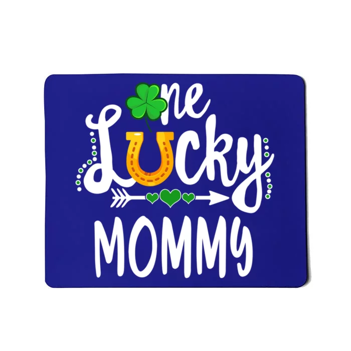 One Lucky Mommy St Patricks Day Matching Mom Great Gift Mousepad