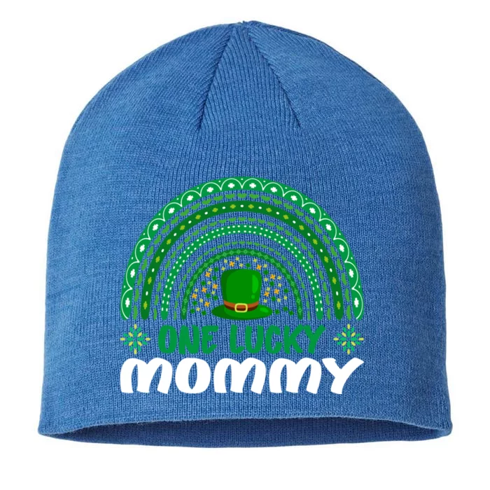 One Lucky Mommy Great Gift St Patrick's Day Funny For Mommy Cool Gift 8 1/2in Sustainable Knit Beanie