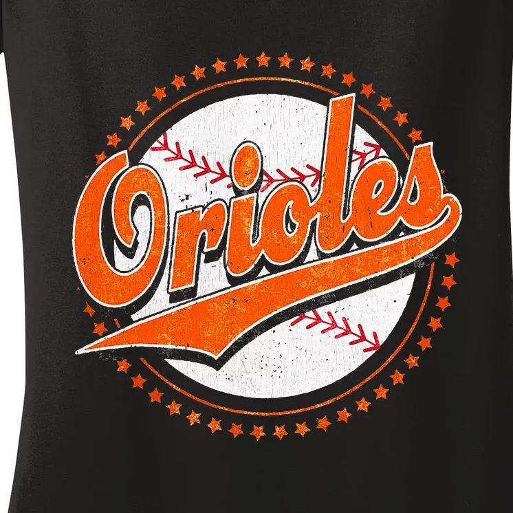 Orioles Last Name Personalized Costume First Name Women's V-Neck T-Shirt