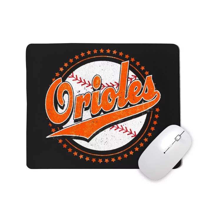 Orioles Last Name Personalized Costume First Name Mousepad