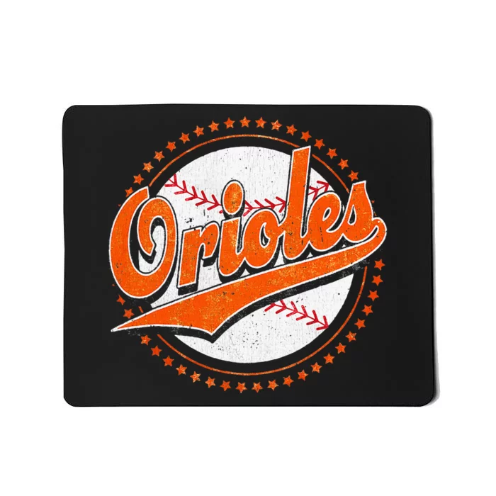 Orioles Last Name Personalized Costume First Name Mousepad