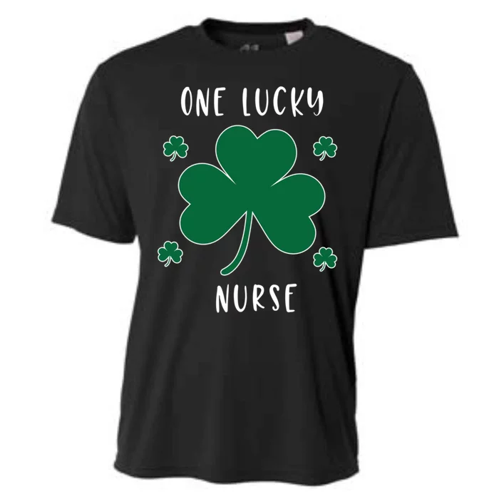 One Lucky Nurse St Patrick's Day Irish Shamrock Nurse Great Gift Cooling Performance Crew T-Shirt