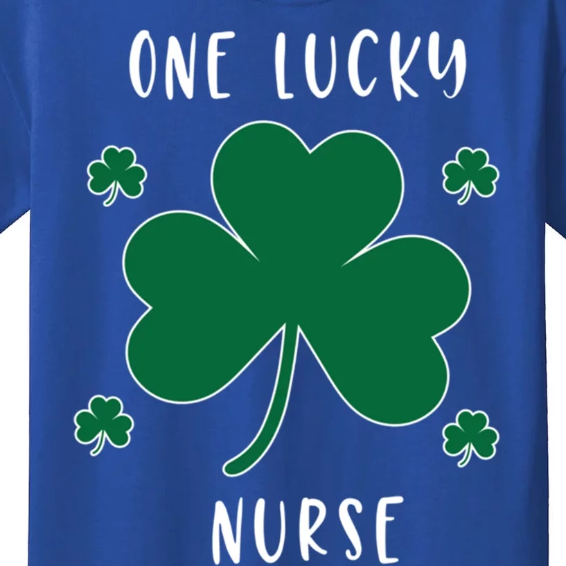 One Lucky Nurse St Patrick's Day Irish Shamrock Nurse Great Gift Kids T-Shirt