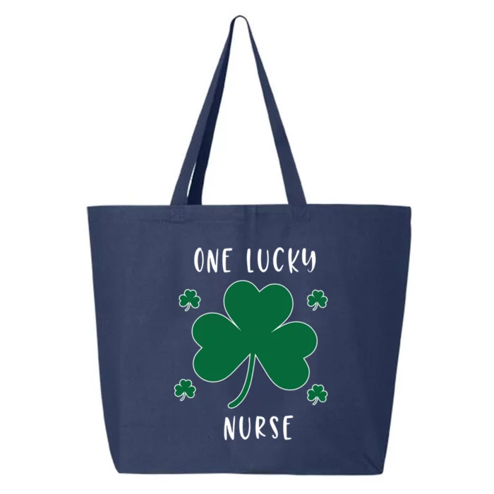 One Lucky Nurse St Patrick's Day Irish Shamrock Nurse Great Gift 25L Jumbo Tote