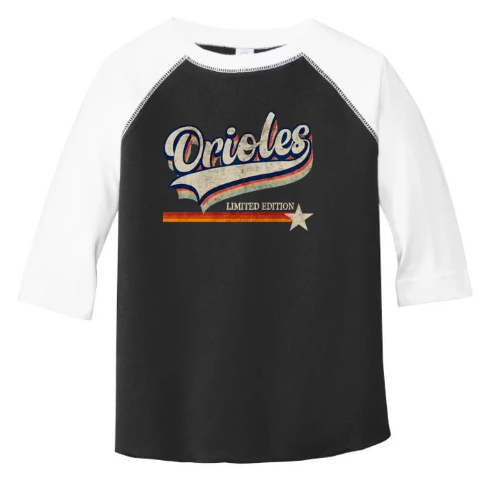 Orioles Last Name Pride Classic Orioles Limited Edition Toddler Fine Jersey T-Shirt