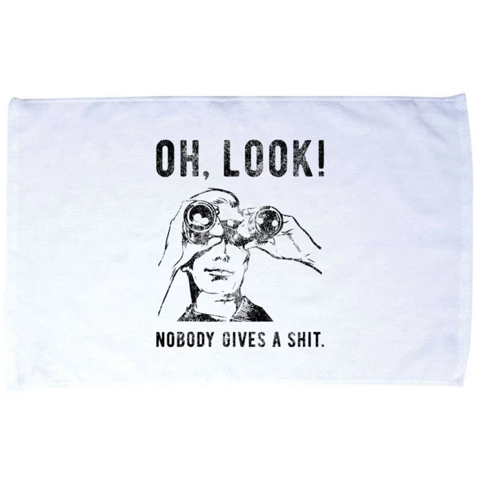 Oh Look Nobody Gives Funny Sarcastic Mocking Novelty Graphic Microfiber Hand Towel