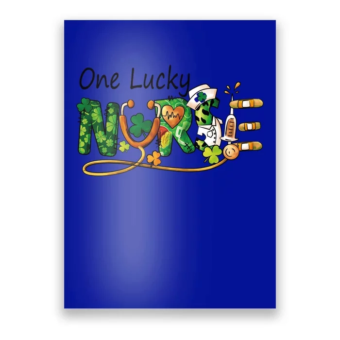 One Lucky Nurse St Patricks Day Irish Nurse Cute Gift Poster