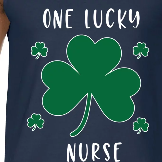 One Lucky Nurse St Patrick's Day Irish Shamrock Nurse Cute Gift Comfort Colors® Tank Top