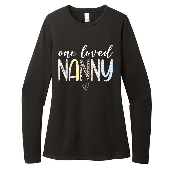 One Loved Nanny Cute Gift Womens CVC Long Sleeve Shirt