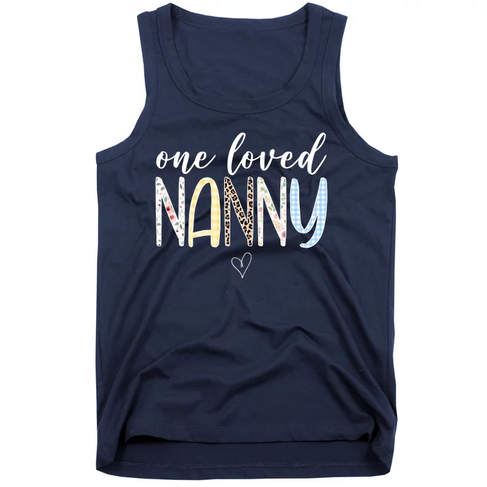 One Loved Nanny Cute Gift Tank Top